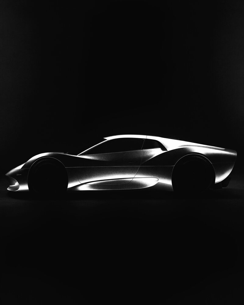 A rare limited-run supercar in profile